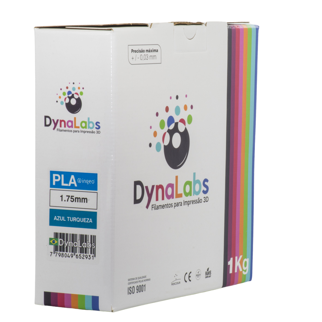 DYNALABS PLA BASIC FILAMENT TURQUOISE 1.75 MM X 1 KG / 2.2 LBS