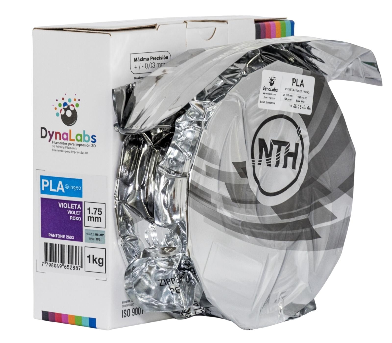 DYNALABS PLA BASIC FILAMENT VIOLET 1.75 MM X 1 KG / 2.2 LBS
