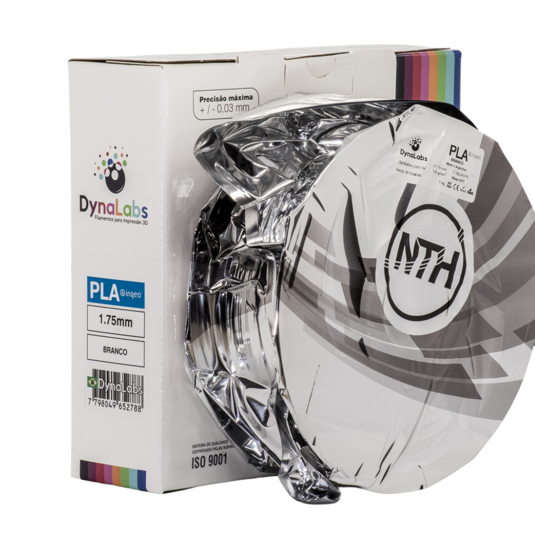 DYNALABS PLA BASIC FILAMENT WHITE 1.75 MM X 1 KG / 2.2 LBS