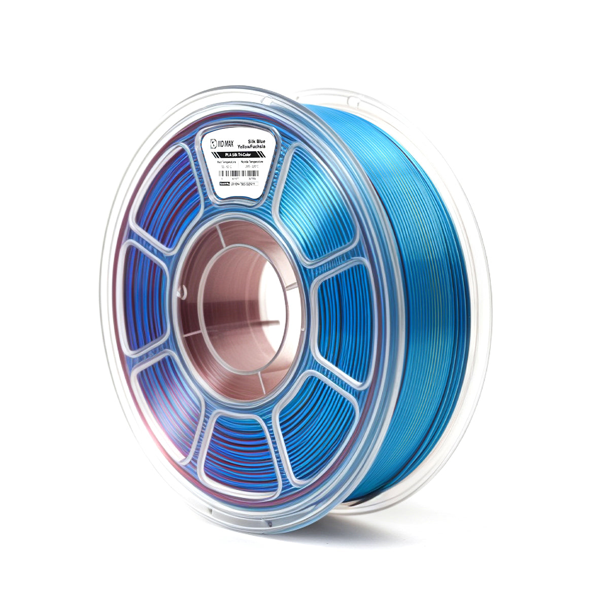 IIID Max - High Speed Silk PLA+ Filament Iiid Hs Silk Tricolor Blue Yellow Fuchsia