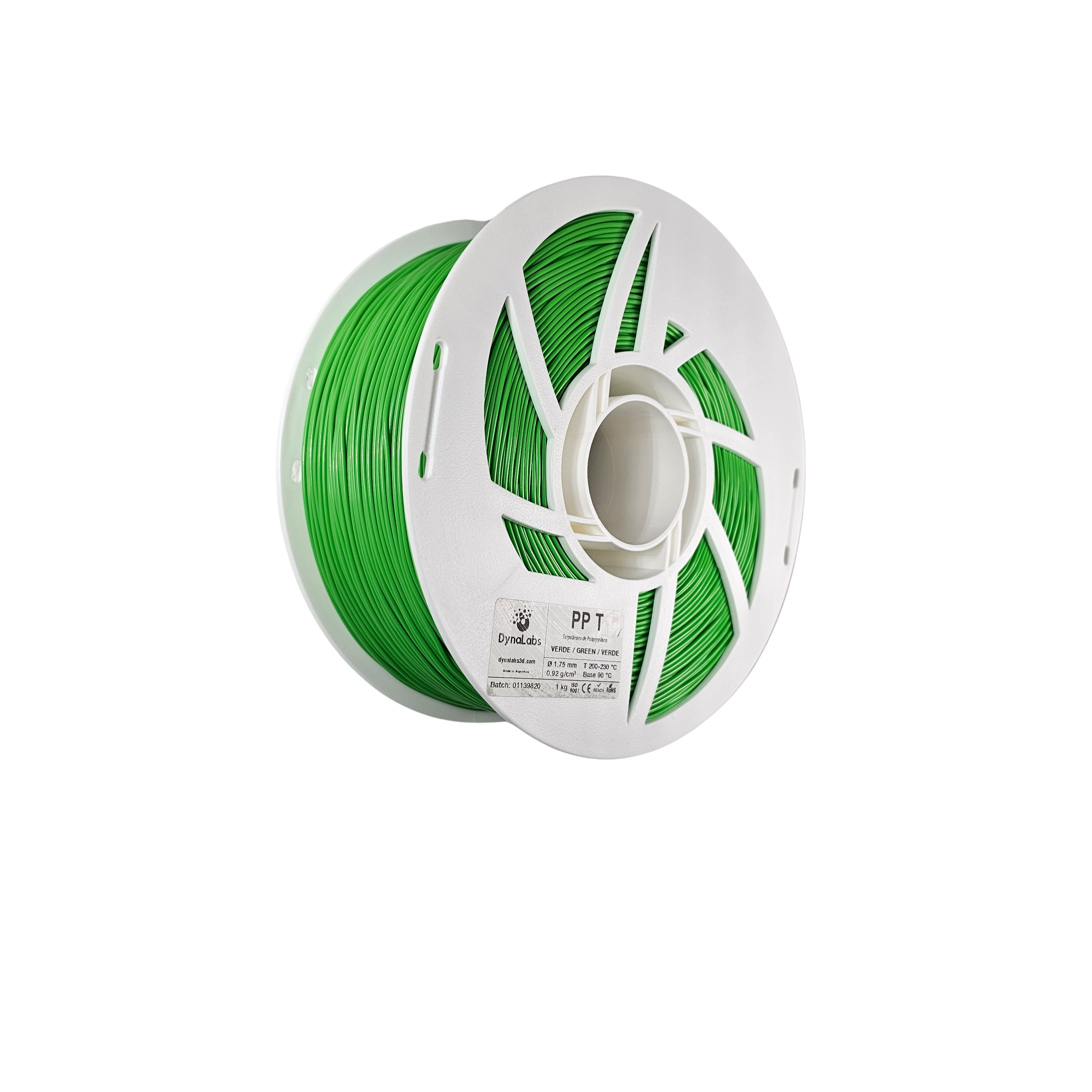 DYNALABS PP-T FILAMENT GREEN 1.75 MM X 1 KG / 2.2 LBS