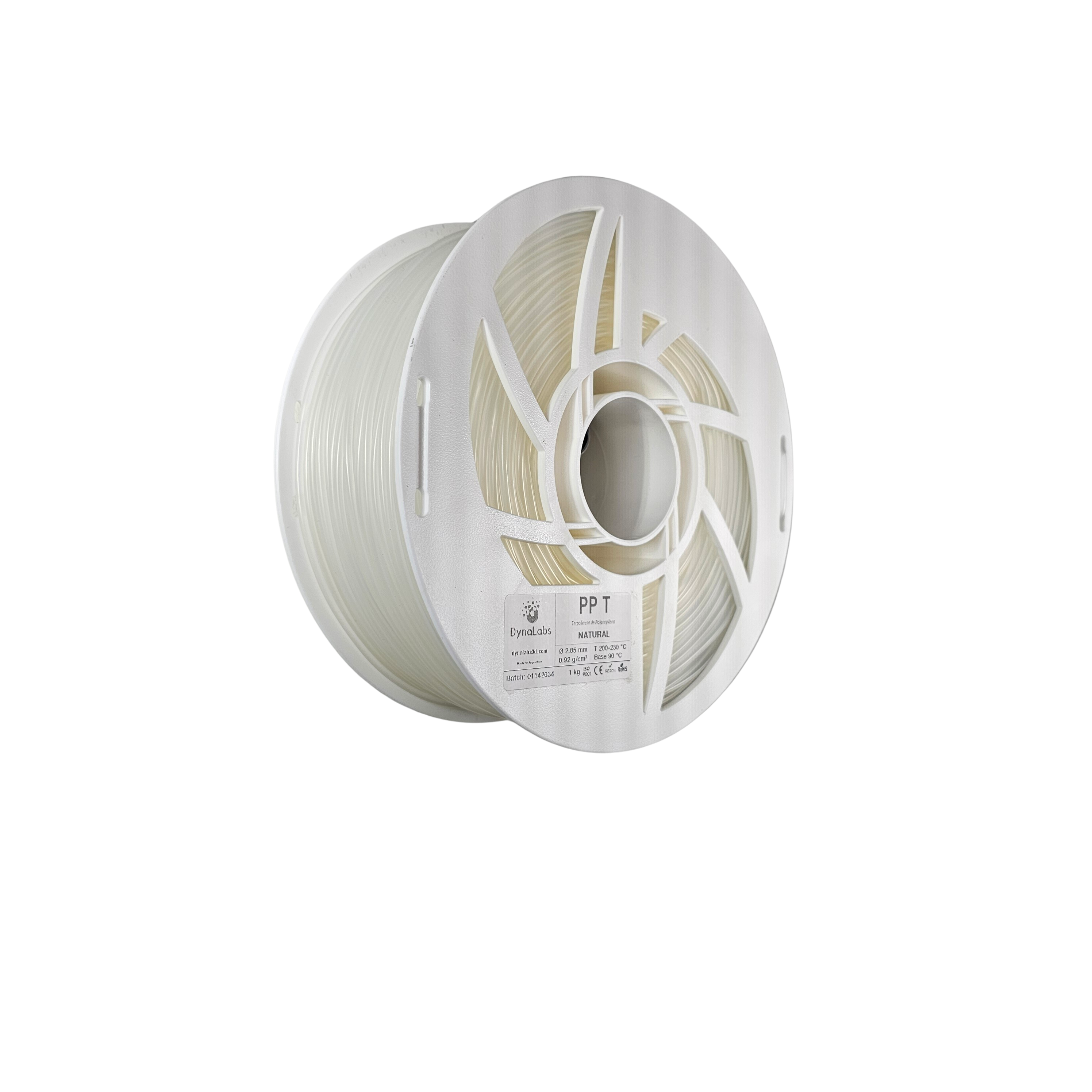 DYNALABS PP-T FILAMENT NATURAL 1.75 MM X 1 KG / 2.2 LBS