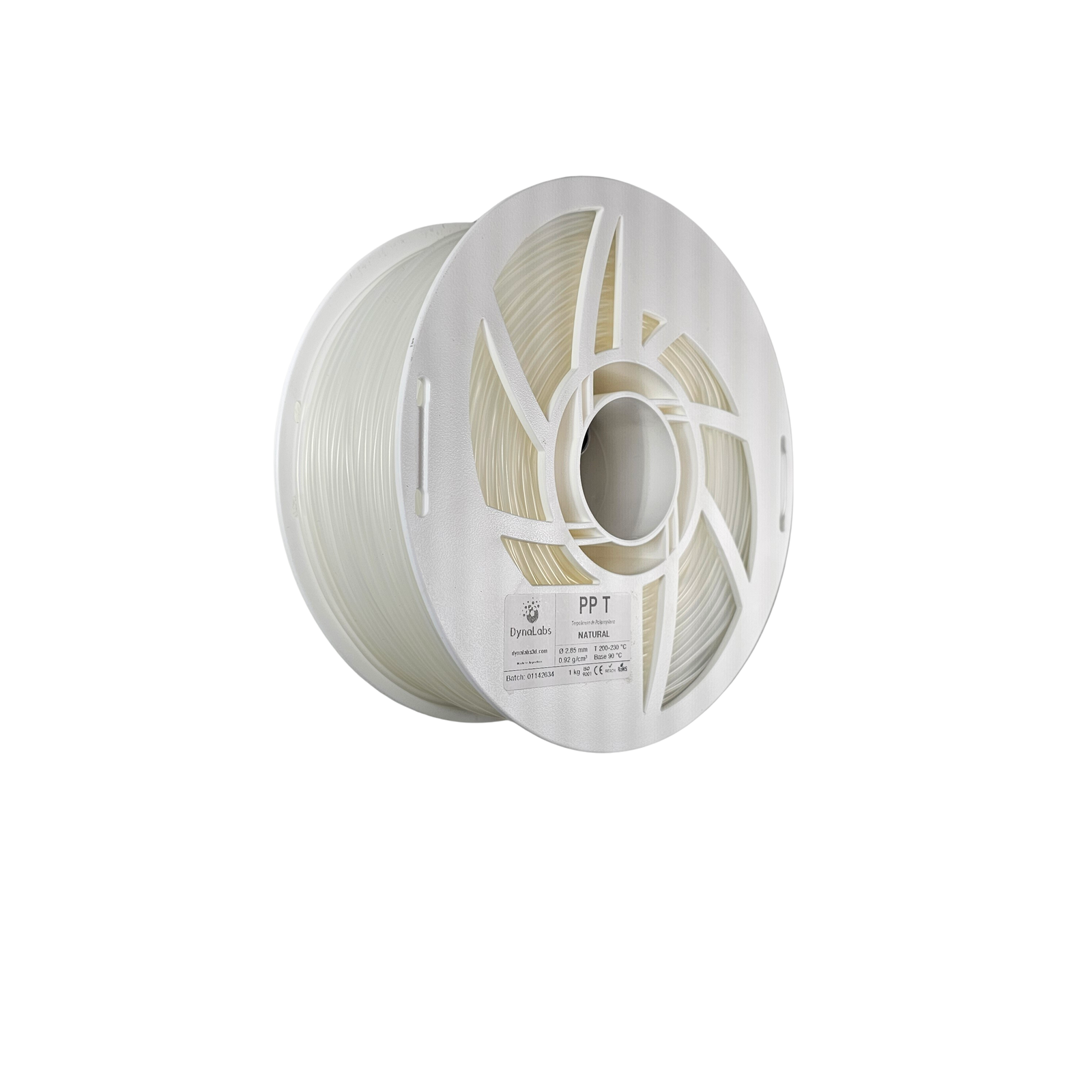 DYNALABS PP-T FILAMENT NATURAL 2.85 MM X 1 KG / 2.2 LBS
