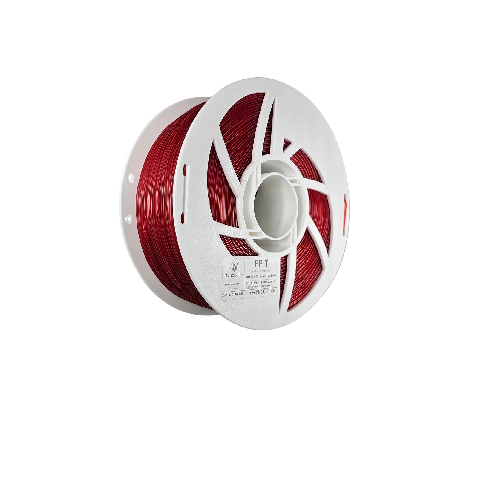 DYNALABS PP-T FILAMENT RED 1.75 MM X 1 KG / 2.2 LBS