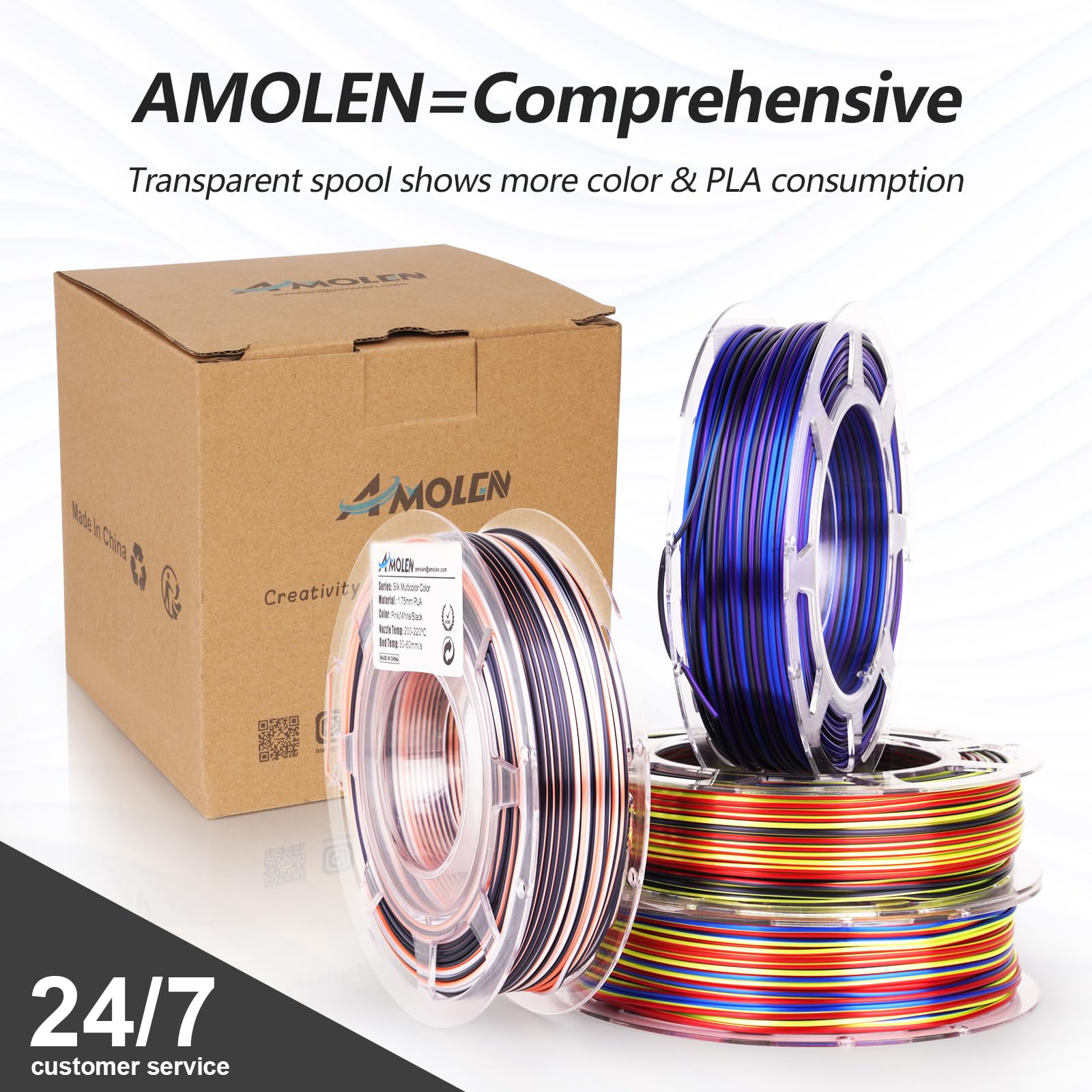 PLA Silk S-Series Variety Pack (4x200g) - 1.75MM