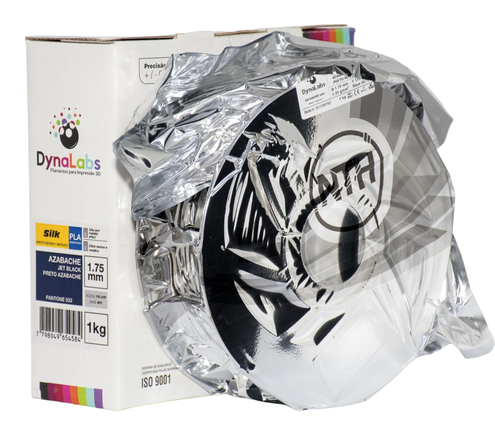 DYNALABS PLA SILK FILAMENT JET 1.75MM X 1 KG / 2.2 LBS