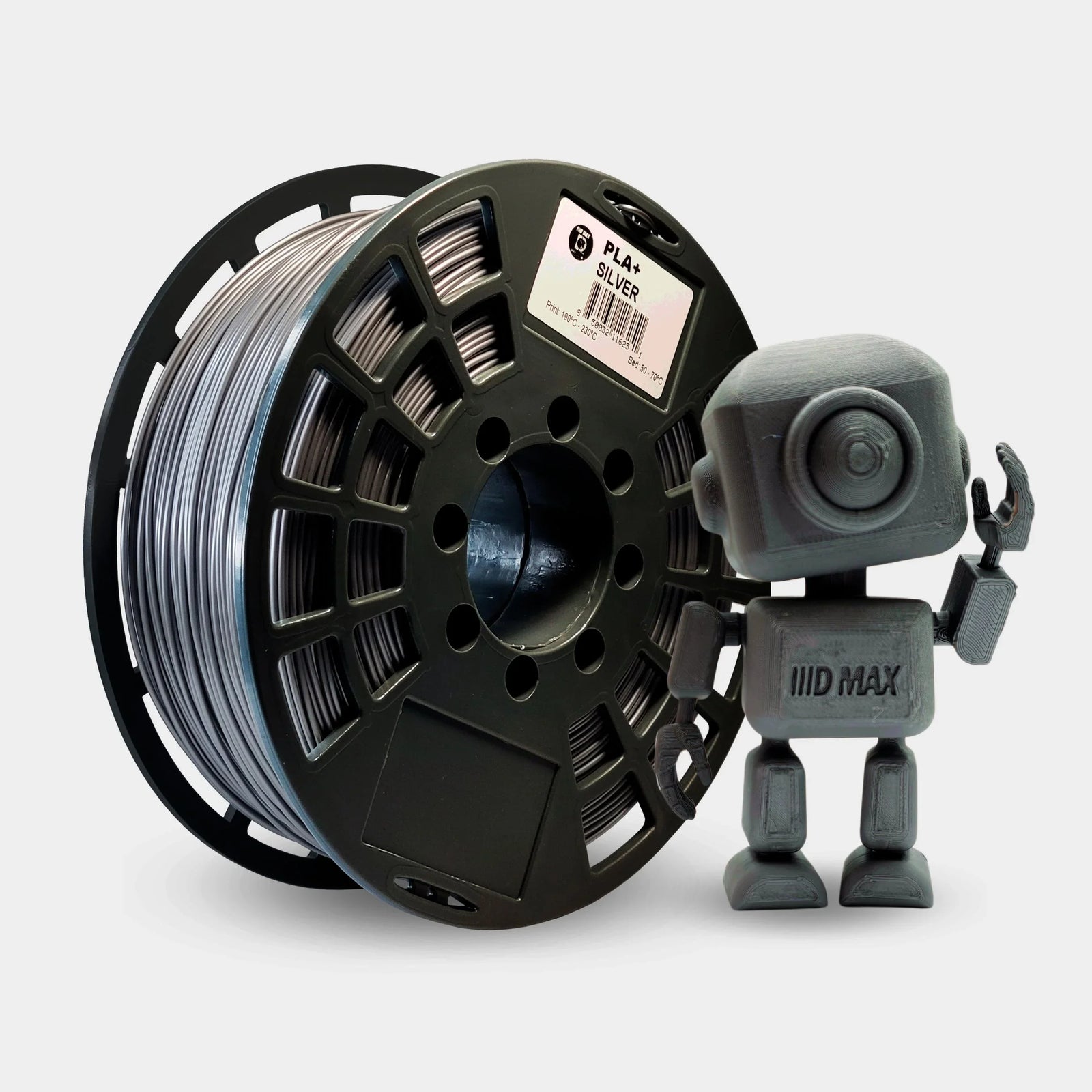 IIID Max Classic PLA+ Filament 1.75mm 1kg – Silver