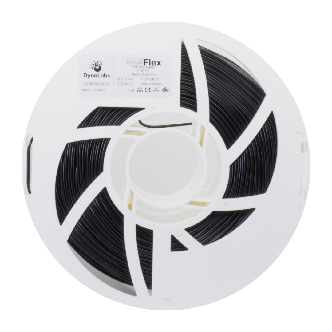 DYNALABS SIMPLIFLEX FILAMENT BLACK 2.85 MM X 1 KG / 2.2 LBS