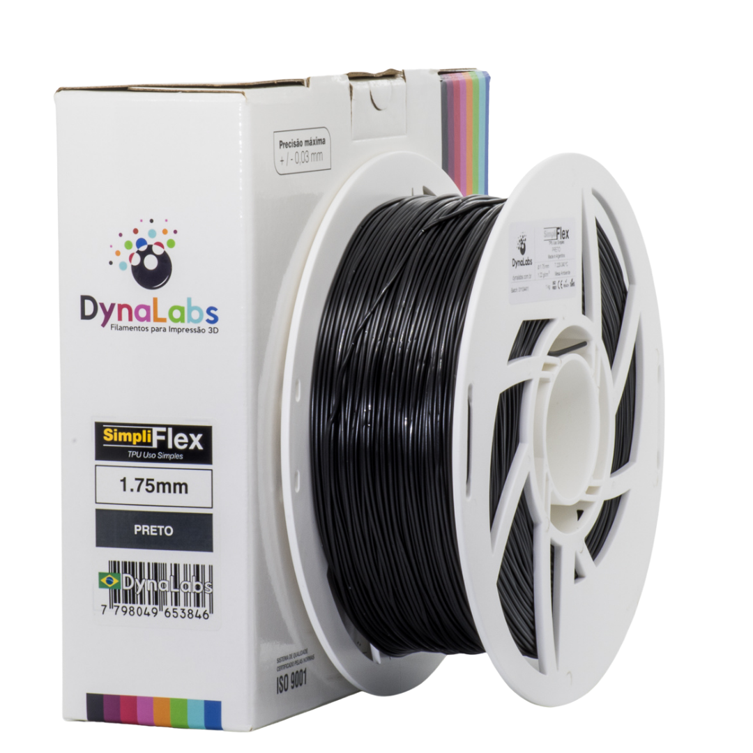 DYNALABS SIMPLIFLEX FILAMENT BLACK 1.75 MM X 1 KG / 2.2 LBS