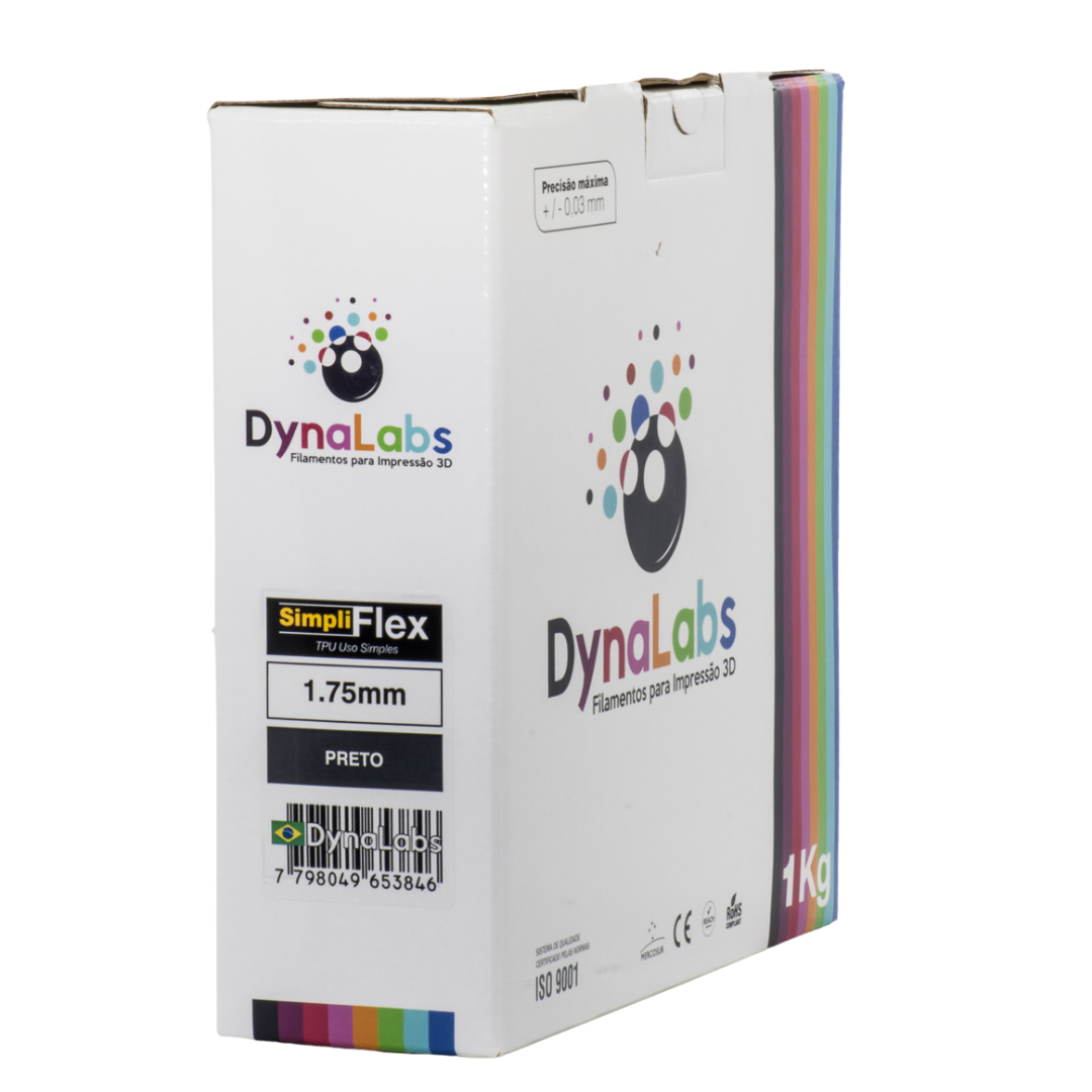DYNALABS SIMPLIFLEX FILAMENT BLACK 1.75 MM X 1 KG / 2.2 LBS