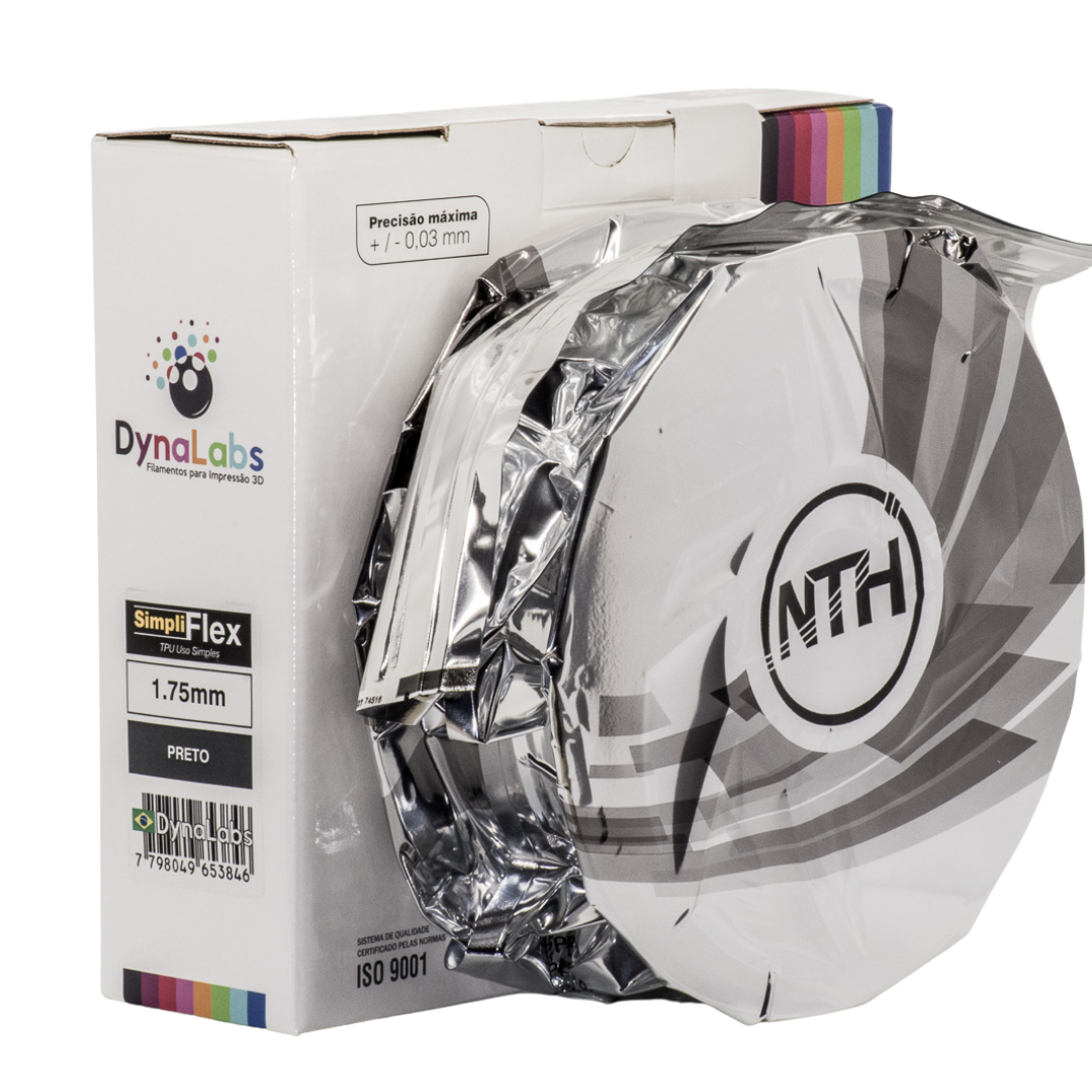 DYNALABS SIMPLIFLEX FILAMENT BLACK 1.75 MM X 1 KG / 2.2 LBS