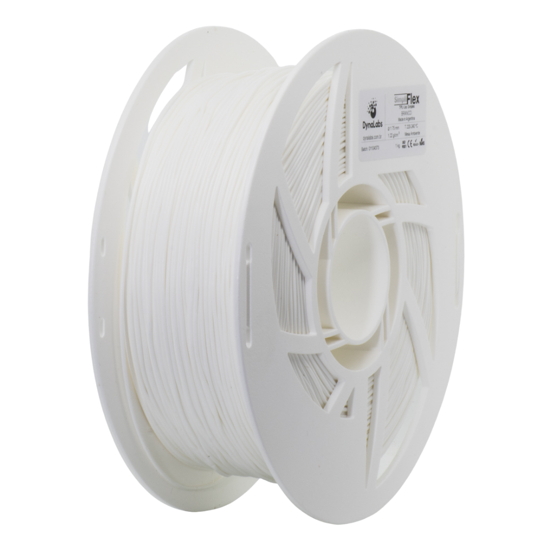 DYNALABS SIMPLIFLEX FILAMENT WHITE 1.75 MM X 1 KG / 2.2 LBS