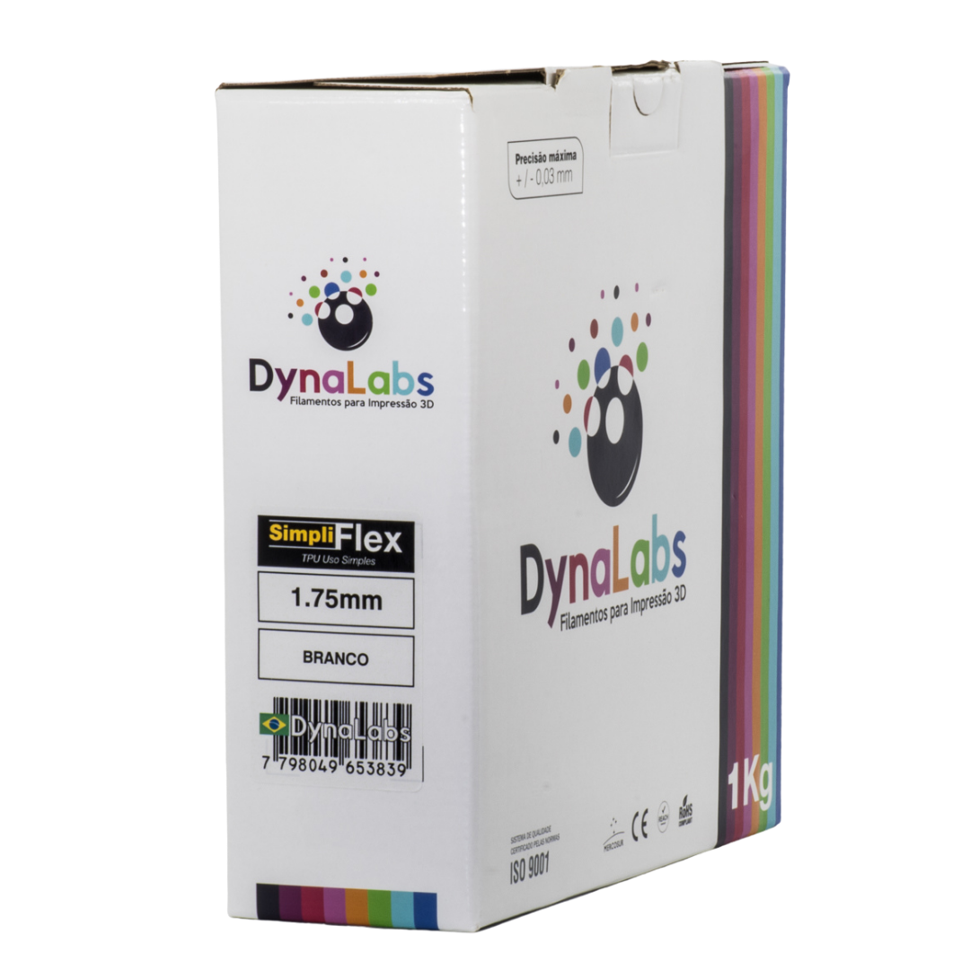 DYNALABS SIMPLIFLEX FILAMENT WHITE 1.75 MM X 1 KG / 2.2 LBS