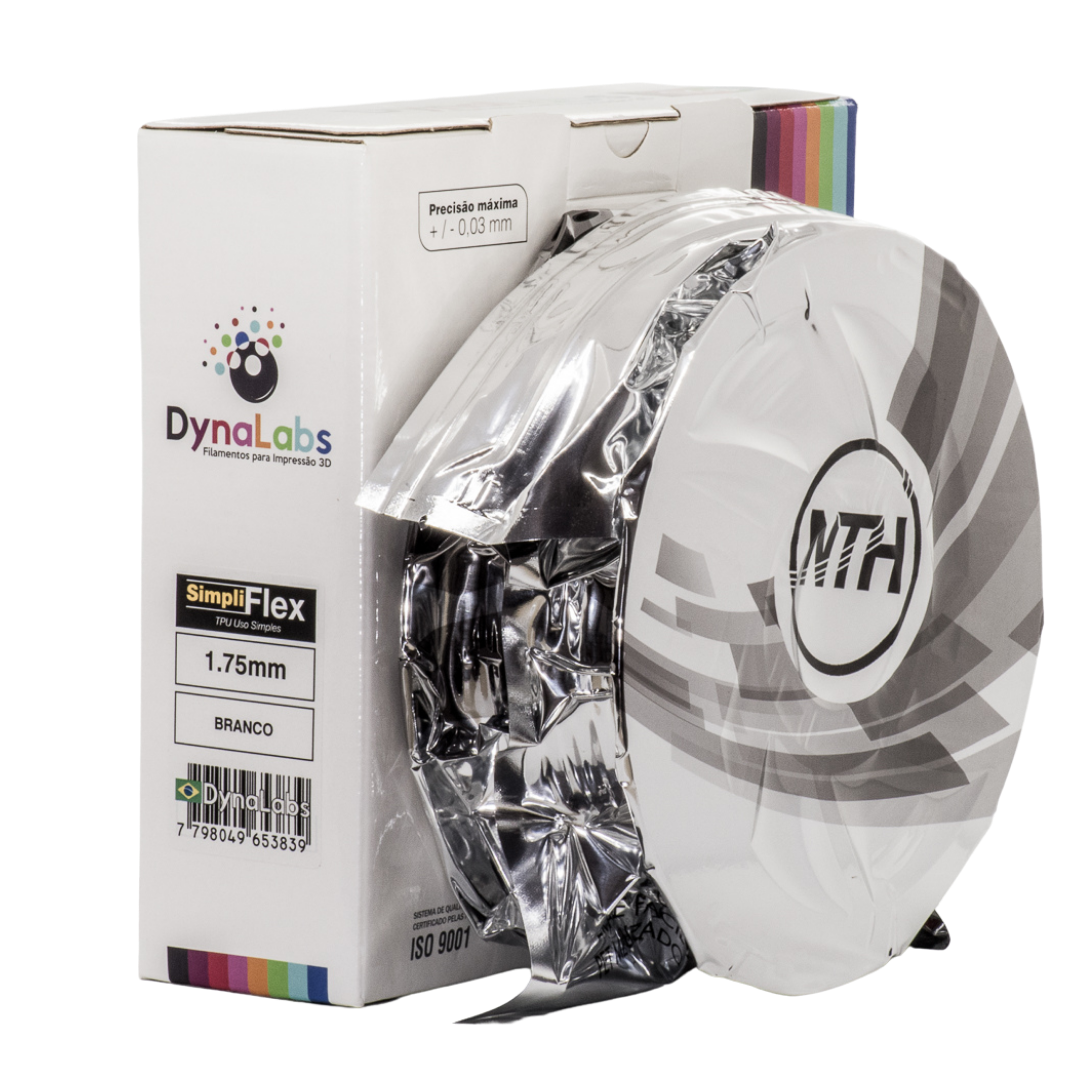 DYNALABS SIMPLIFLEX FILAMENT WHITE 1.75 MM X 1 KG / 2.2 LBS