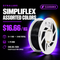 Dynalabs SIMPLIFLEX Assorted Colors Filament – 3-Spool Box 1.75mm (3 kg)