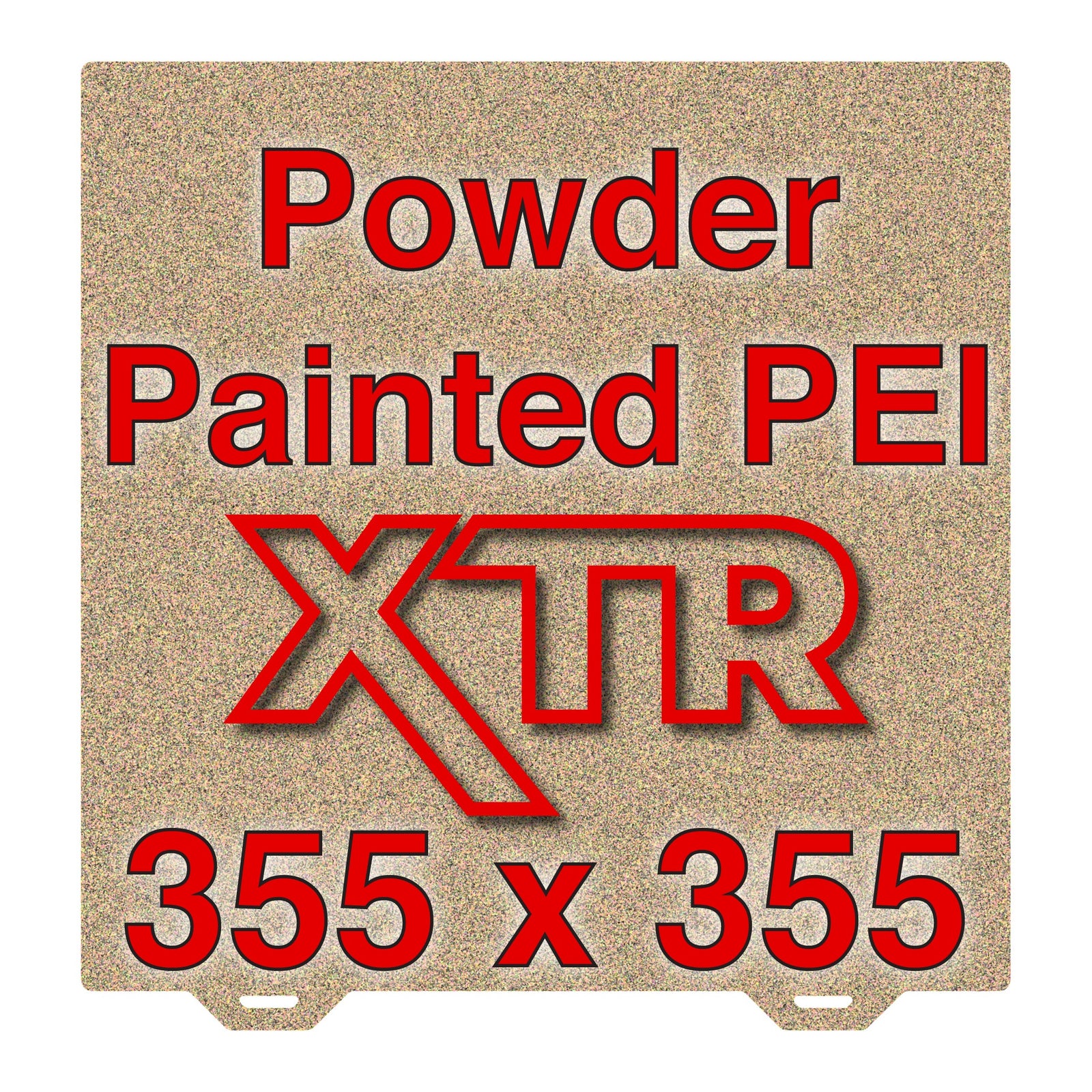 XTR Flexi Plate with Textured ULTEM PEI - Sovol SV08 - 355 x 355