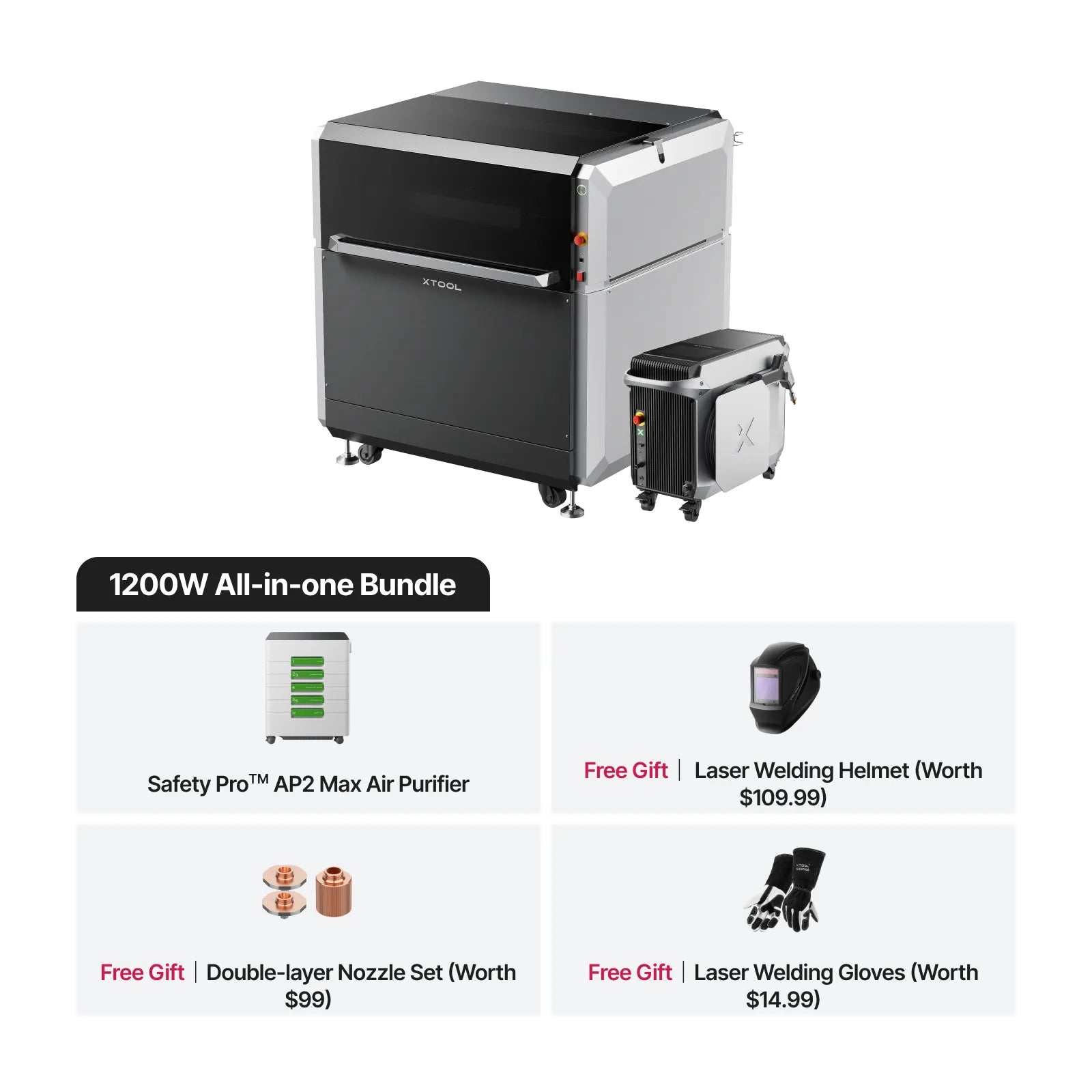 xTool MetalFab Laser Welder/ CNC Cutter